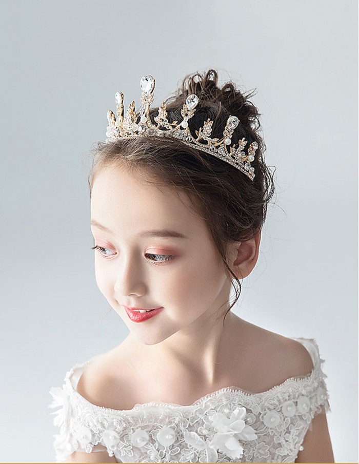 Corona principessa bambina oro e argento